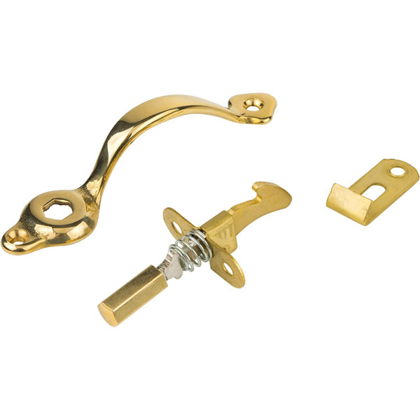 UNIQANTIQ HARDWARE SUPPLY Solid Brass Door Pull with Push